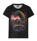 Mystic Snake Black womens t-shirt