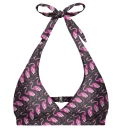 Flamingo pattern Halter Neck Bikini Top