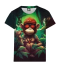 Damski t-shirt Chilling Monkey