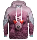 Pink puddle womens hoodie