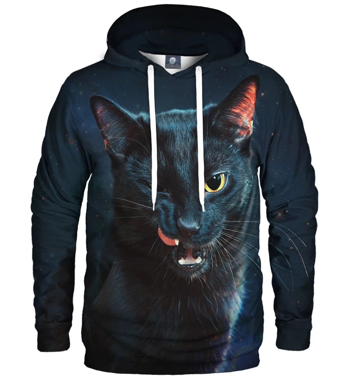 Black cat hoodie, Black cat reaching outlets for the stars