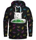 Confused Cat Redux womens hoodie