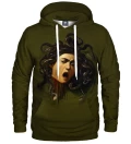 Head of Medusa womens hoodie, by Caravaggio