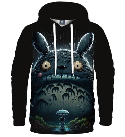 Damska bluza z kapturem Dark Totoro