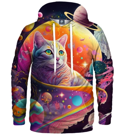 Damska bluza z kapturem Cosmic Cat