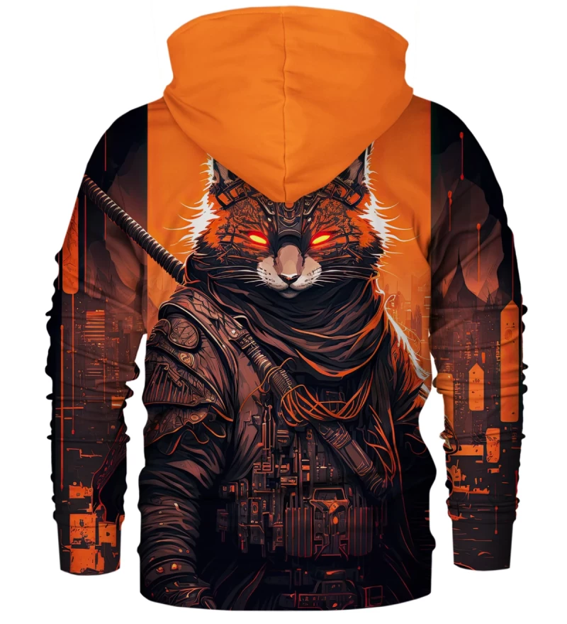 Samurai Cat womens hoodie