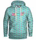 Kawaii Teal womens hoodie