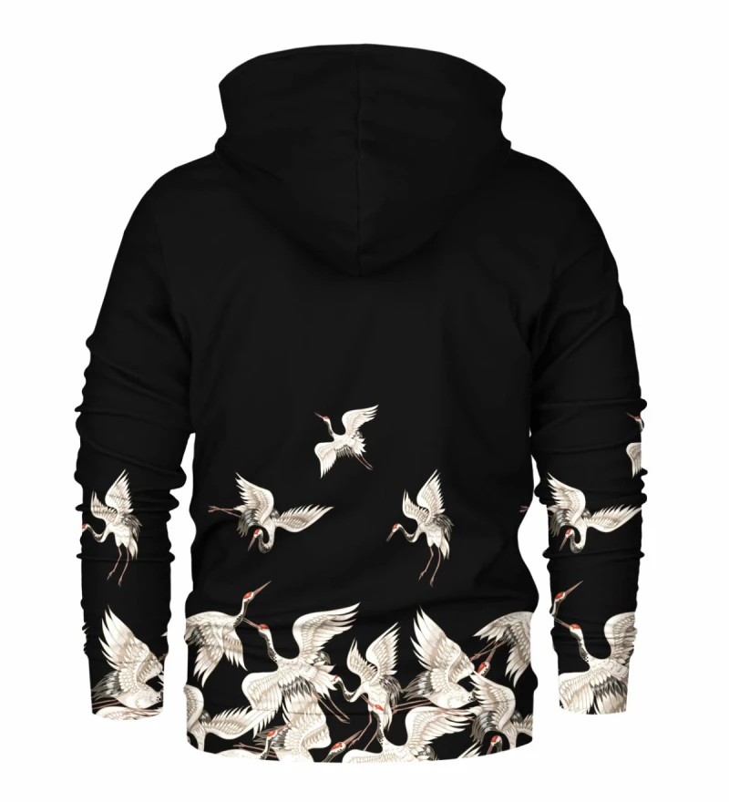 Black Cranes womens hoodie