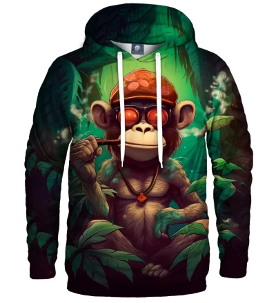 Chilling Monkey womens hoodie