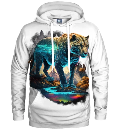 Mystic Panther White womens hoodie