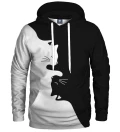 YinYang Cats womens hoodie