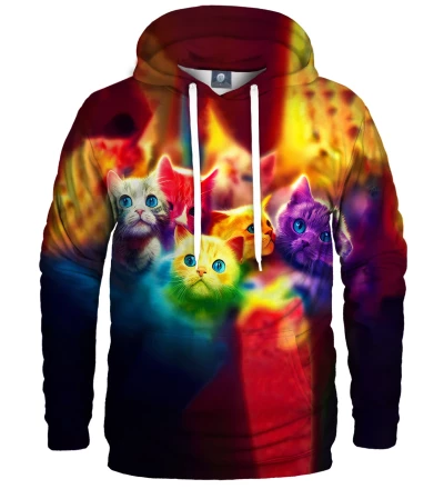 Damska bluza z kapturem Colorful Kittens