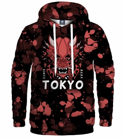 Damska bluza z kapturem Tokyo Oni Red