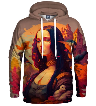 Modern Mona Lisa womens hoodie