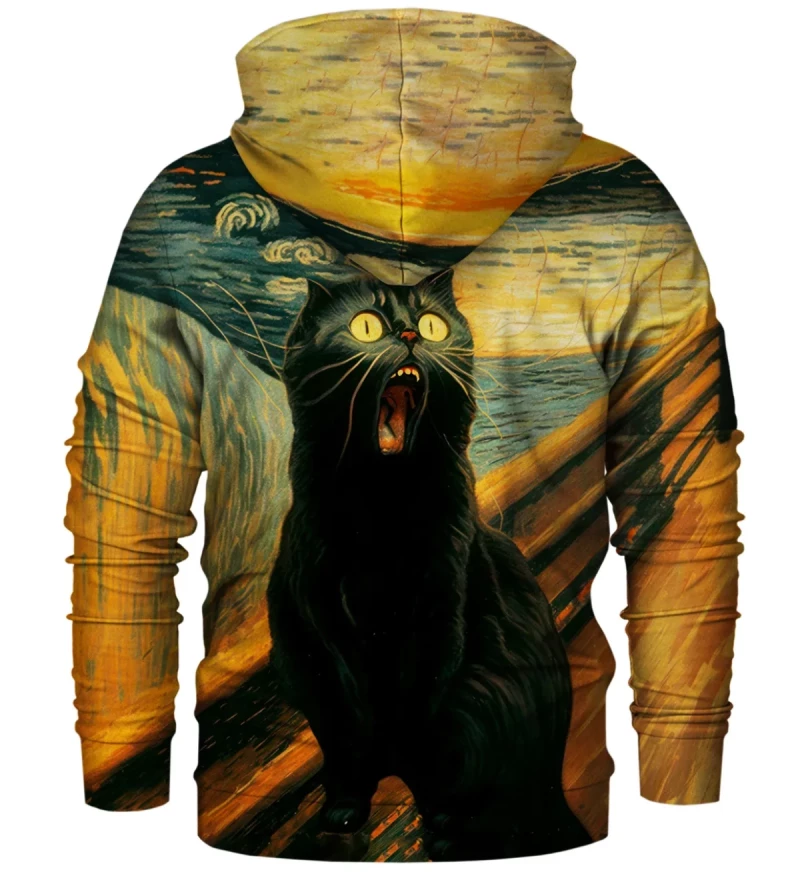 Scream Cat womens hoodie