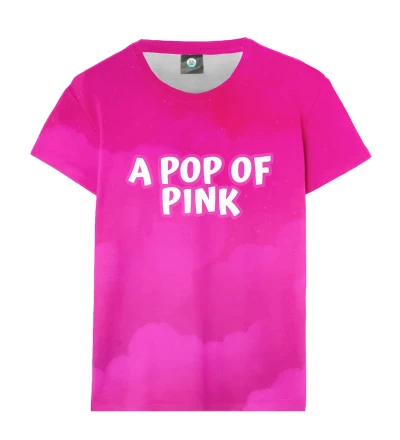 A pop of pink womens t-shirt