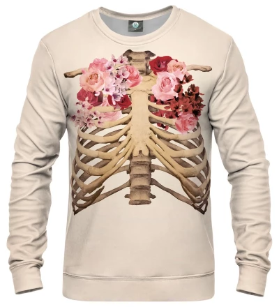 Skeleton chest womens sweatshirt
