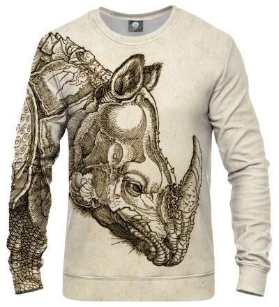 Durer Series - Rhinoceros womens sweatshirt