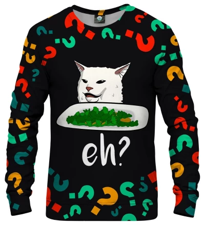 Confused Cat womens sweatshirt