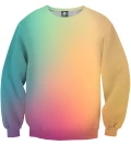 Colorful ombre womens sweatshirt