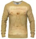 Vitruvian Man womens sweatshirt, by Leonardo da Vinci