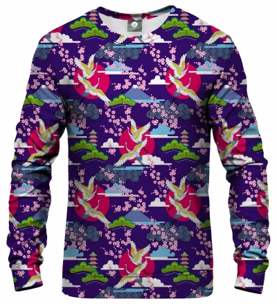 Colorful Cranes womens sweatshirt