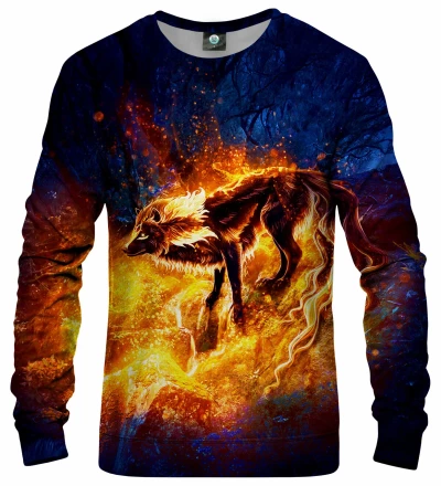 Fire Fox womens sweatshirt