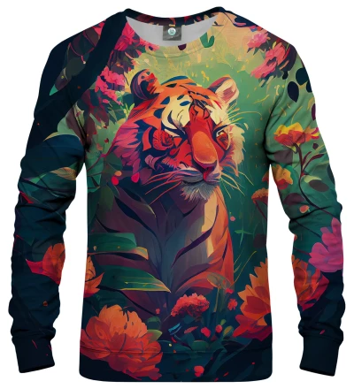 Colorful Tiger womens sweatshirt
