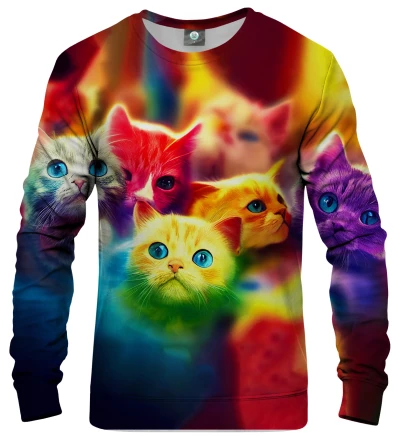 Colorful Kittens womens sweatshirt