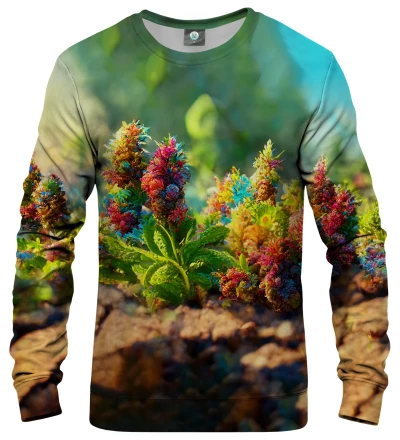 Colorful Weed Plant womens sweatshirt