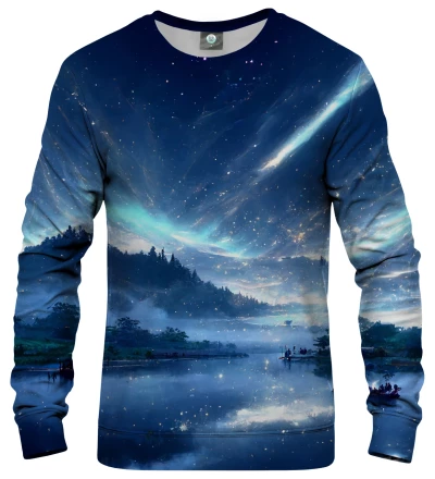 Stars Mountain Aurora womens sweatshirt