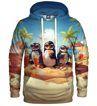 Chilling Penguins womens hoodie