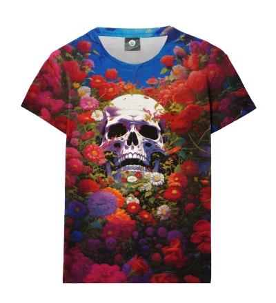 Damski t-shirt Roses Skull