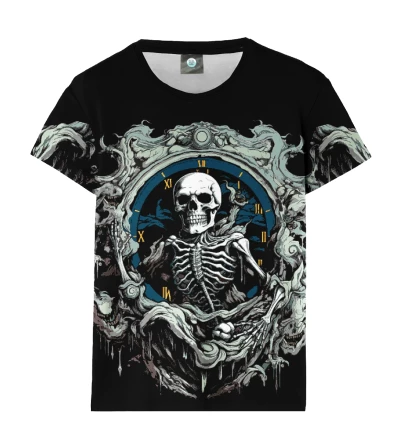 Skull o clock  womens t-shirt