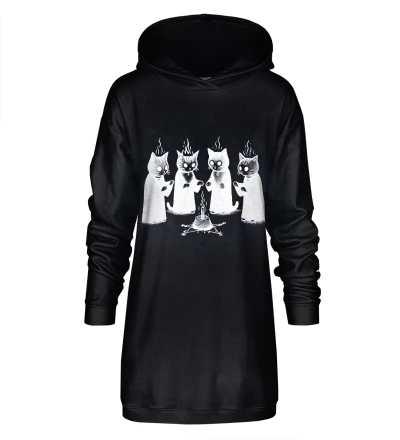 Cult of Cats Hoodie Oversize Dress