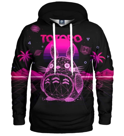 Bluza z kapturem Synthwave Totoro