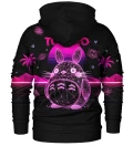Synthwave Totoro womens hoodie