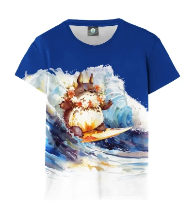 Surfing Totoro womens t-shirt