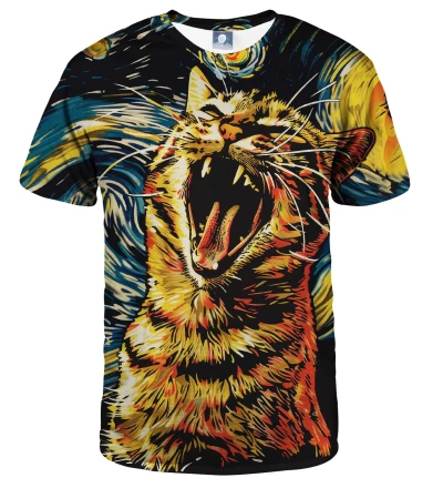 Starry Night Cat T-shirt