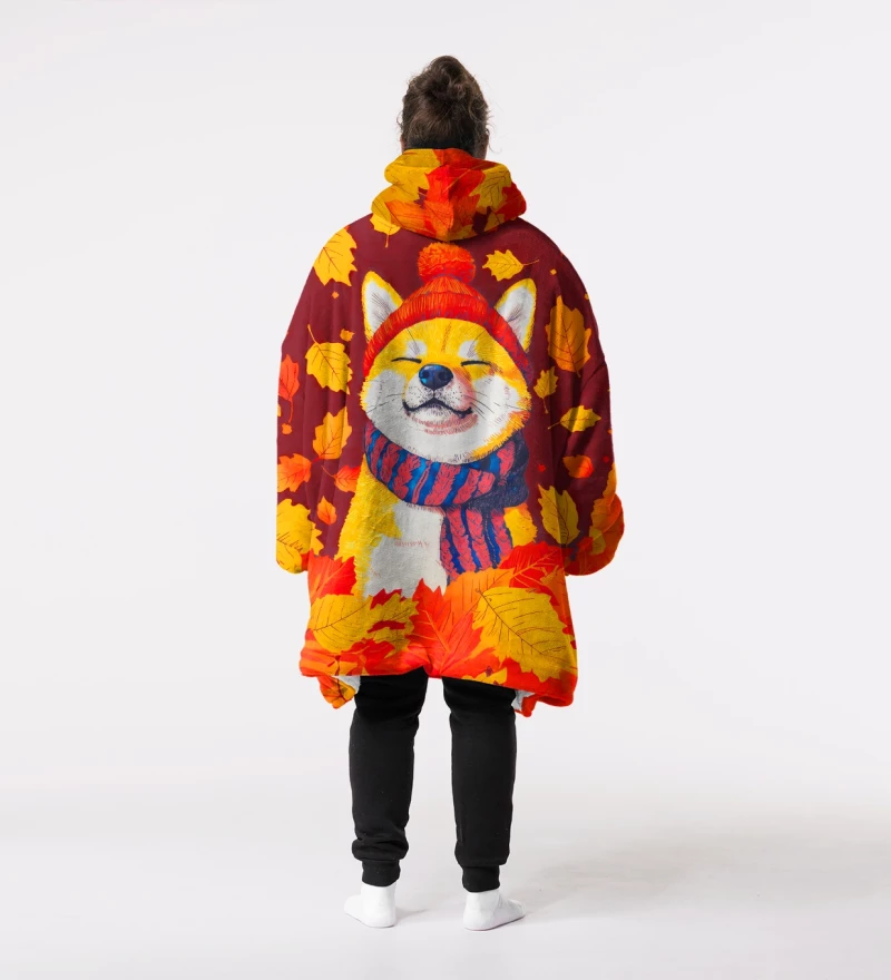 Autumn Shiba huggie blanket