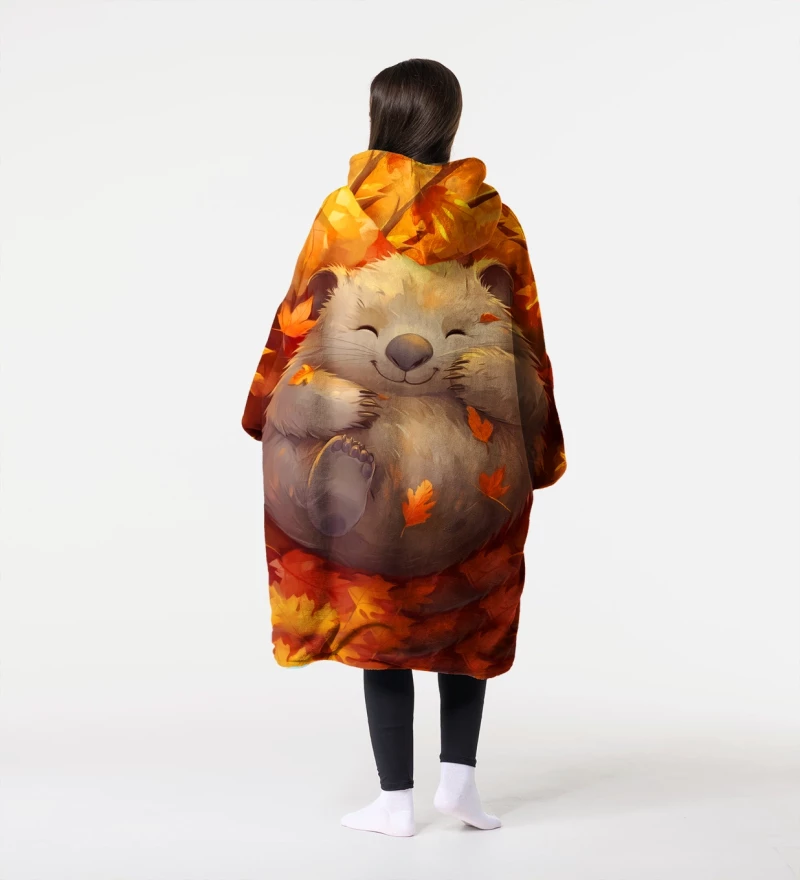 Autumn Wombat huggie blanket