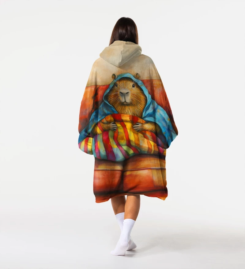 Autumn Capybara huggie blanket