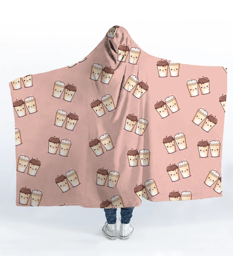 Coffee Love hooded blanket