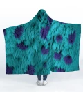 Blue Monster hooded blanket