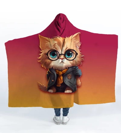 Harry Kitten hooded blanket