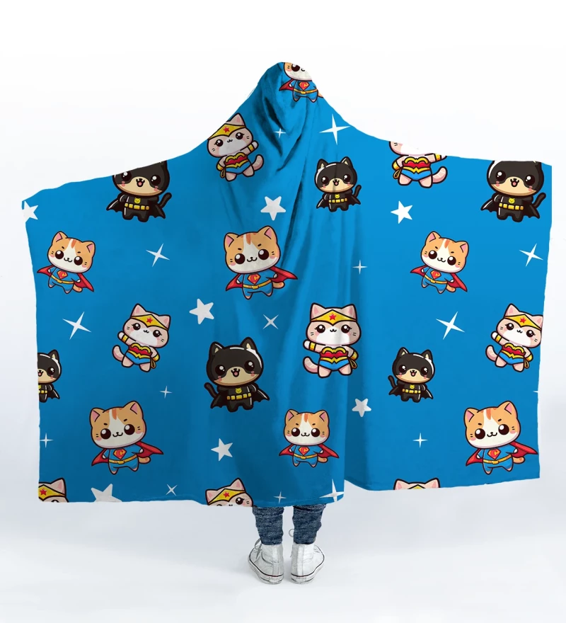 League of Cats hooded blanket