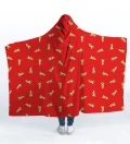 Pizza hooded blanket