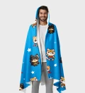 League of Cats hooded blanket