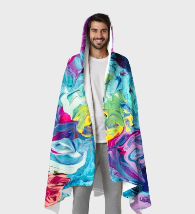 Paintjob hooded blanket