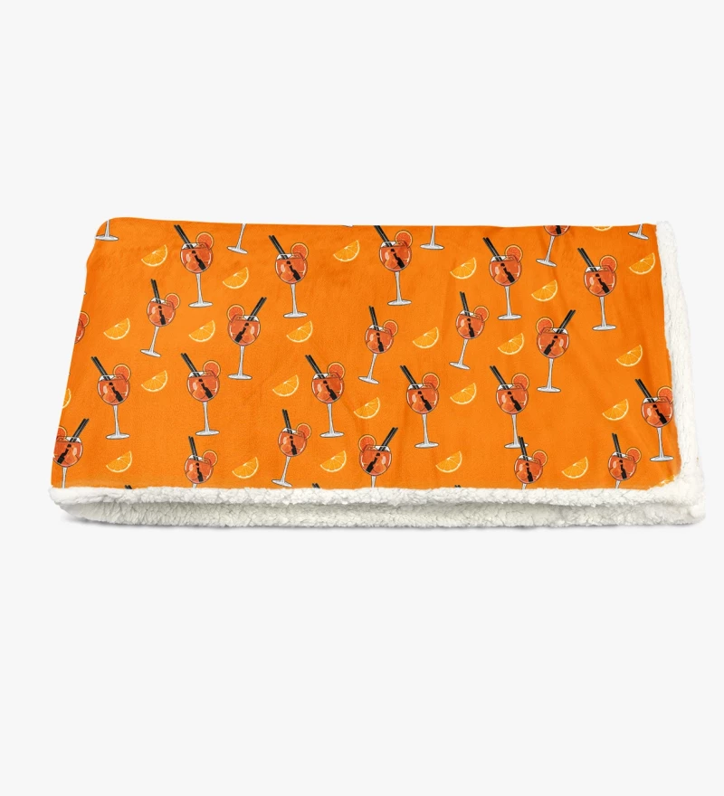 Aperol sherpa blanket